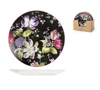 Ensemble De 12 Assiettes Plates H&H Bouquet Ø27Cm En Porcelaine