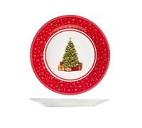 Ensemble De 12 Assiettes Plates H&H CLASSY XMAS Ø27Cm En Porcelaine