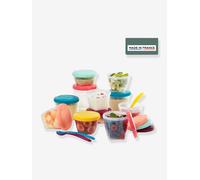 Ensemble de 12 boîtes hermétiques + 3 cuillères souples Babybols Multi Set multicolore TU