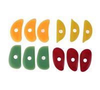 Ensemble de 12 côtes en argile de poterie, côtes en silicone pour la céramique, outils de modelage souples et flexibles disponibles en 4 formes et couleurs, idéaux pour les projets