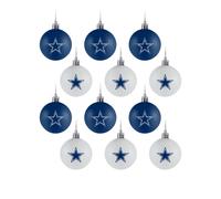 Ensemble de 12 d corations de ballon FOCO NFL Dallas Cowboys, couleur de l' quipe, taille unique, plastique