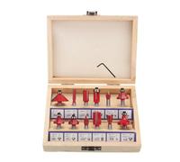 Ensemble De 12 Fraises À Bois Pour Creuser, Ébarber, Et Fraiser - 6.35 Mm