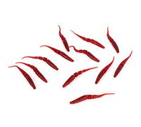 Ensemble de 12 leurres Souples en PVC, Imitation ver, Action de nage réaliste pour la pêche en mer et en Eau Douce. Couleurs : Rouge, Vert foncé, Transparent. Longueur : 8,5 cm (Rouge)