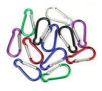 Ensemble de 12 Mini Mousqueton extérieur en Aluminium Camp randonnée Mousqueton Serrure Porte-clésTraitement Durable