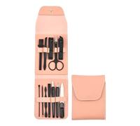 Ensemble de 12 outils professionnels de toilettage unisexe en acier inoxydable, accessoires de manucure, accessoires de manucure, organisés de voyage, outils de voyage portables