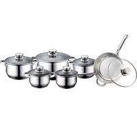 Ensemble de 12 pièces de batterie de cuisine en acier inoxydable Royalty Line RL