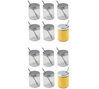 Ensemble de 12 pots à moutarde avec Cuillères Fackelmann