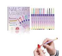 Ensemble De 12 Stylos Pour s, Marqueurs Pour s, Stylo Vernis À Ongles 3d, Outils Diy Pour Nails A-rts Pour Femmes Salon À Domicile Fête Mariage Formel Voyage Manucure Décontractée
