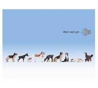 Ensemble De 12852 Figurines De Chiens Avec Module Sonore HO 1:87 NEUF