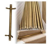 Ensemble de 13 barres de fixation en laiton pour tapis d'escalier - Supports de tapis et butées antidérapantes de 96,5 cm (38 po) pour escaliers de 51 à 127 cm (20 à 50 po), fixations métall