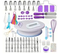 Ensemble de 137 pièces for plateau tournant à gâteaux, kit professionnel d'outils et d'accessoires décoration sculpture for débutants experts