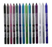 Ensemble de 14 stylos eye-liner colorés, kit d'eye-liner métallique et nacré imperméable, crayons d'ombre polyvalents anti-taches pour les yeux et les lèvres avec miroitement pour fête, Halloween, ma
