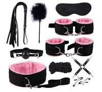 Ensemble de 15 accessoires de yoga en nylon rose, destiné aux pratiquants de yoga