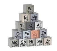Ensemble de 15 cubes metalliques ¿ Parfait pour les passionnes de sciences