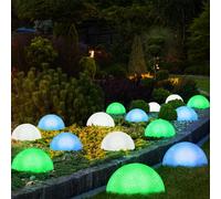 Lot de 15 lampes LED décoratives demi-sphère Parc Effet Cour Lampes IP44 Projecteurs extérieurs