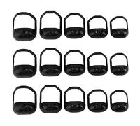 Ensemble de 15 modèles de rasage de barbe, guide de coupe précis de 5 tailles pour hommes, modeleur de barbe professionnel avec matière plastique, parfait pour différents types et