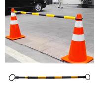 Ensemble de 15 poteaux de signalisation rétractables Cone Bar pour la sécurité routière, idéal pour Les parkings, Les Chantiers Routiers, la sécurité publique et la Gestion d'événements.