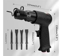 Ensemble de 150 marteaux pneumatiques, pelles pneumatiques industrielles, mini burins pneumatiques, outil pneumatique multifonctionnel, marteau perforateur
