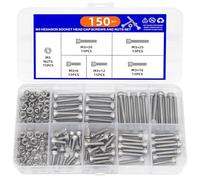 Ensemble De 150 Vis Et Écrous Hexagonaux M3-6 Tailles - Inox 304 For L'électronique