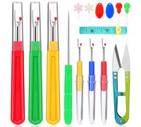 Ensemble De 16 Découseurs, 6 Decoud Vite Découseurs De Points, Decouseur Fil Couture, avec Enfile-Aiguille, Ciseaux, Boîte De Rangement pour Enlever Les Fils Et Accessoires De Couture