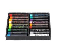 Ensemble de 18 Couleurs de Pastel à L'huile, Doux au Toucher, Couverture de Couleur Forte, Traits Délicats, Idéal pour les Effets de Graffitis ou D'aquarelle, Cadeau Parfait pour les Enfants