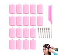 Ensemble De 18 Rouleaux En Mousse De 4 Cm, Boucles Souples Pour Coiffures Flexibles - Comprend Un Peigne À Queue De Souris En Acier Inoxydable - 6 Clips,pour Créer Boucles, Volume Et Styles Variés