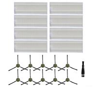 Ensemble de 19 pièces de rechange pour robovac K2/K3/K4/K5 et M210/M210S/M210B/M213, pour robot aspirateur OKP, comprend 8 filtres HEPA, 10 brosses latérales et 1 brosse de nettoyage pour un nettoyage