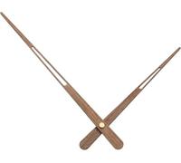Ensemble de 2 Aiguilles dhorloge en Bois de Noyer, Mouvement à Quartz à axe Long de 245 mm pour horloges de 60 cm, kit de réparation à Faire soi-même (245mm60cm-2mm)