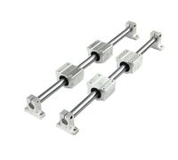 Ensemble de 2 arbres de rail linéaire avec blocs de roulement SCS et SK for un contrôle de mouvement précis(8mmx800mm)