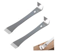 Ensemble de 2 barres de levier grattoir plat en acier inoxydable 10 pouces, petits outils haute dureté pour le travail du bois, tirer, faire levier et gratter
