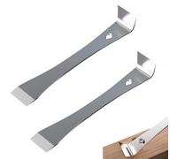 Ensemble de 2 barres de levier levier à barre plate polyvalente 10 pouces pour menuisier grattoir en acier inoxydable haute dureté petit pour tirer faire gratter