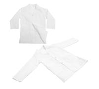 Ensemble De 2 Blouses De Médecin Pour Enfants : Blouse De Laboratoire Blanche Pour Enfants, Costume De Médecin Pour Tout-petits, Tenue Scientifique Pour La Journée Des Carrières,