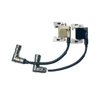 Ensemble de 2 bobines d'allumage 2V80F compatibles avec Les Moteurs bicylindres en V LC2V80FD 4T 32 et 35 CV (allumeur, stator, excitateur).(Type B Metal Cap)