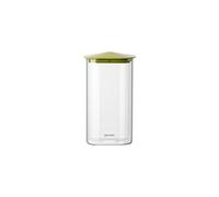 ENSEMBLE DE 2 BOCAUX EN VERRE CARRÉS "FRESH&STYLE" - L Avocado green