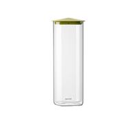 ENSEMBLE DE 2 BOCAUX EN VERRE CARRÉS "FRESH&STYLE" - XL Avocado green
