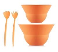 Ensemble De 2 Bols 3 L Et 4.9 L Avec Couverts À Salade - Bodum - Topee - Bellini Orange