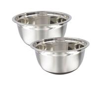 Ensemble de 2 Bols à mixer en inox 24 cm de diamètre Fackelmann Basic