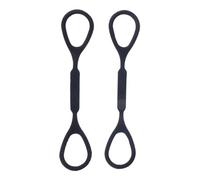 Ensemble de 2 bouchons coulissants pour trompette, corde de remorquage en caoutchouc avec frein de tension, accessoires faciles à installer, anneaux de bouchon en caoutchouc portables, accessoire de