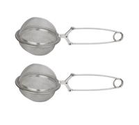 Ensemble de 2 Boules à thé type Pinces à thé en inox 18 5 cm Fackelmann