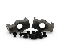 Ensemble de 2 Bras de Direction en Alliage for essieu Avant et arrière, for modèle réduit de Voiture RC 1:10 HPI for chenilles Venture FJ Cruiser(Titanium)