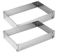 Ensemble de 2 Cadres à gâteau réglable 27 à 52 cm Zenker Smart Pastry Zenker