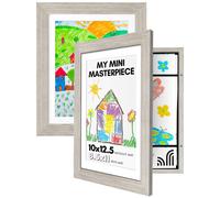 Ensemble de 2 cadres photo pour enfants Americanflat 10 x 12,5 cm - Cadre photo à chargement frontal pouvant contenir 100 œuvres d'art - À utilis