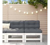 Ensemble de 2 canapés centraux avec coussins en pin massif, assise confortable pour le salon, design élégant