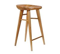 Ensemble de 2 chaises de comptoir de siè en Bois en Bois avec Repose-Pieds, rétro-Petit-déjeuner Vintage Bringsools pour Kitchen Pub (65 cm)