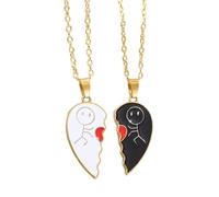 Ensemble De 2 Colliers Amour Légers Collier Amitié Léger Amovible