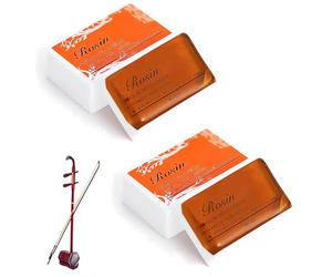 Ensemble de 2 Colophanes Naturelles pour Violon et Violoncelle, Améliore la Prononciation et l'Adhérence des Cordes, Colophane Naturelle à Faible Poussière pour Violon Violoncelle Instruments à Cordes