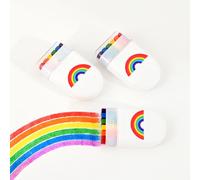 Ensemble de 2 couleurs de peinture au Crayon arc-en-ciel, accessoires de Pastel à l'huile sur le thème coloré pour fête d'anniversaire, cadeau de noël et d'halloween en famille 2Pcs Clover