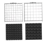 Ensemble de 2 coupe-légumes, coupe-tomates en acier inoxydable 36 et 64 trous avec bloc poussoir, machine de découpe fruits et d'oignons pour frites