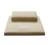 Ensemble de 2 coussins méditation Yoga, coussin sol carré for la à maison pour Méditation(Beige,80x80cm)