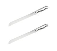 Ensemble de 2 Couteaux à pain en inox 33,5 cm en tout Nirosta